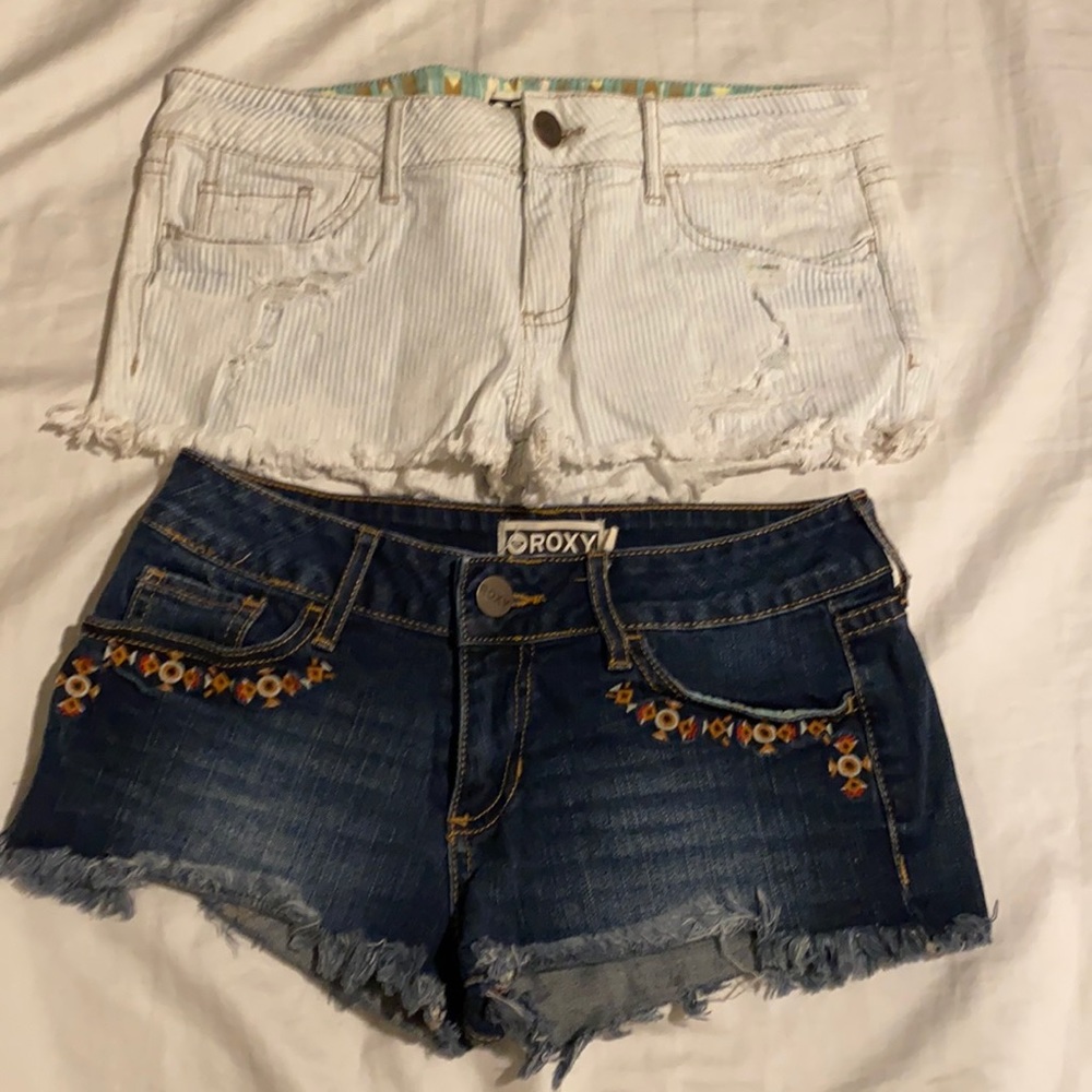 Roxy denim jeans set of 2; like adult women XS